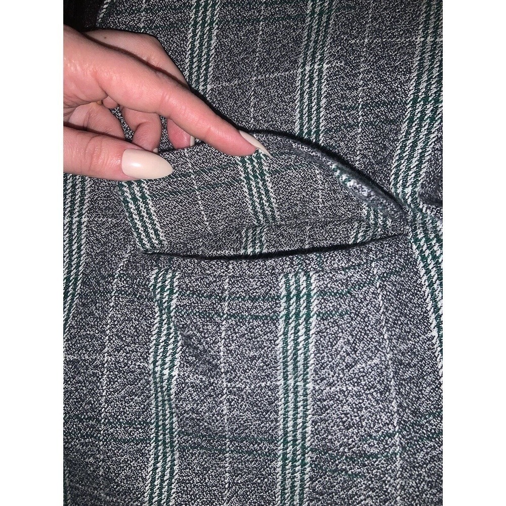Able Evergreen Plaid Blazer S boho classic holiday preppy winter contemporary - Picture 13 of 13